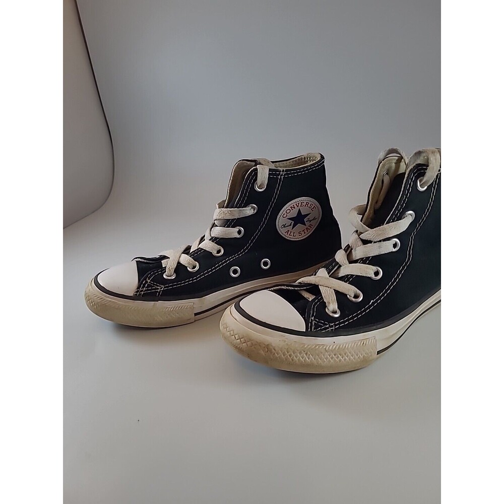 Converse All Star Sneaker Big Kid 13 Youth Black Hi Top Shoes Canvas Casual